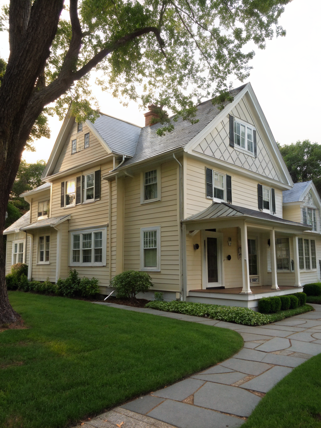 Completed home exterior renovation