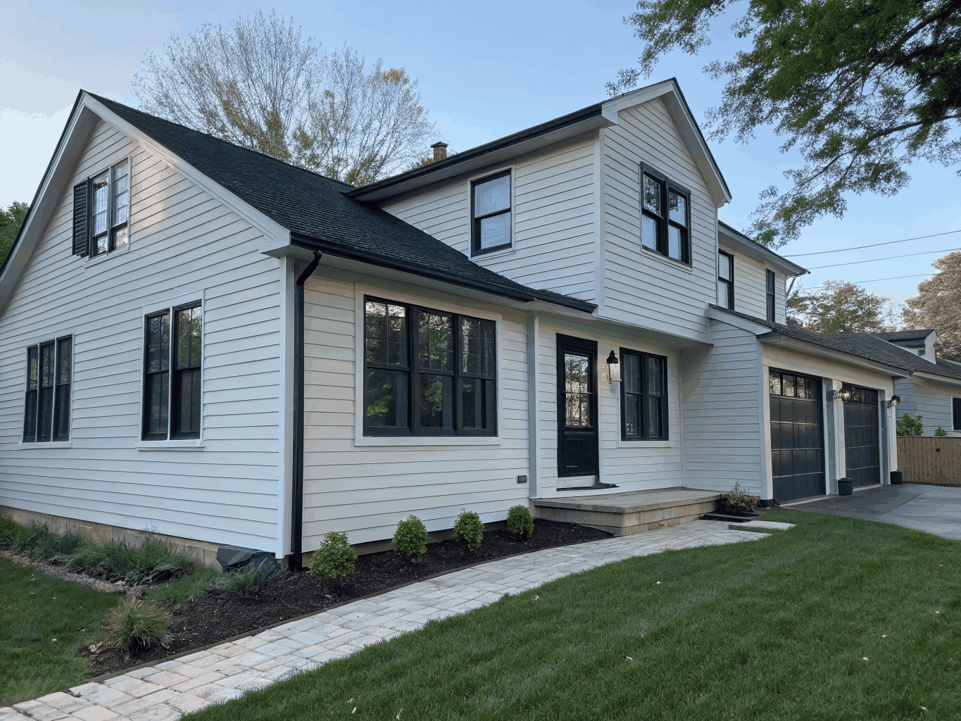 Contemporary Split-Level after siding replacement